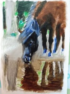 olieverf-studie-ijslandse-paarden-kunst-artist-jill