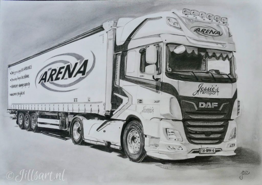vrachtwagen-truck-tekeningvractwagen