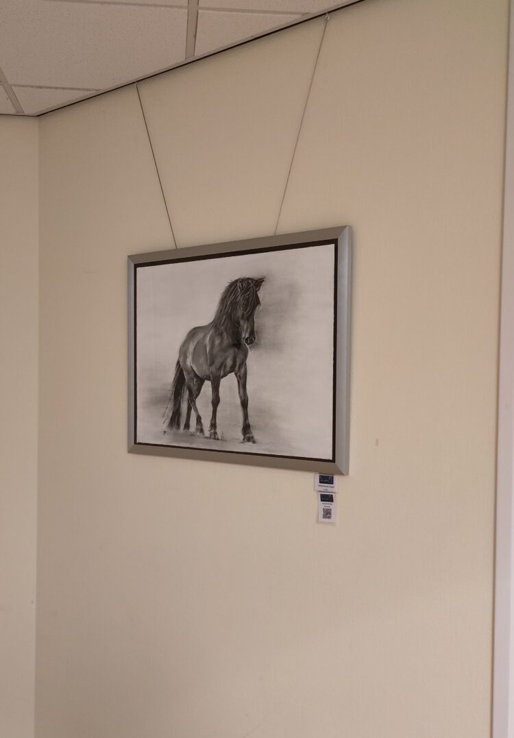 Konink Hengst 77x57 cm Giclée - Afbeelding 2